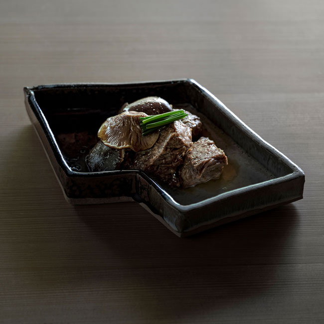 牛とあわび茸の旨煮
