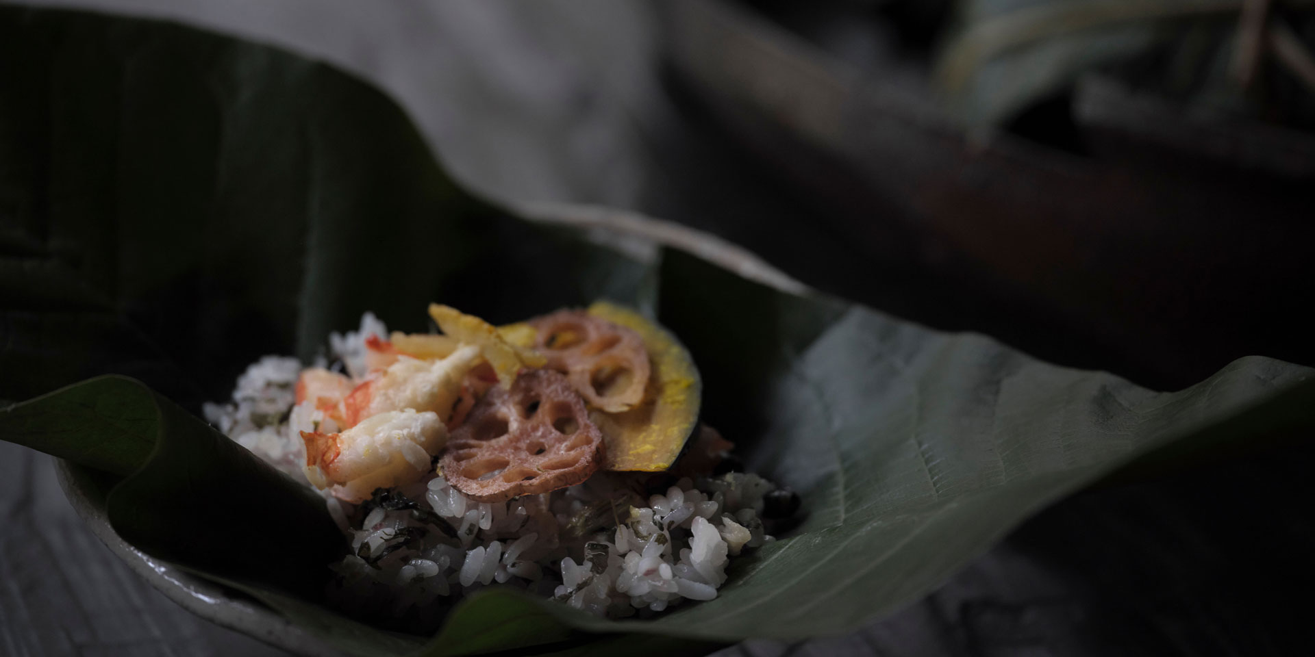 季節の飯蒸し三種冬