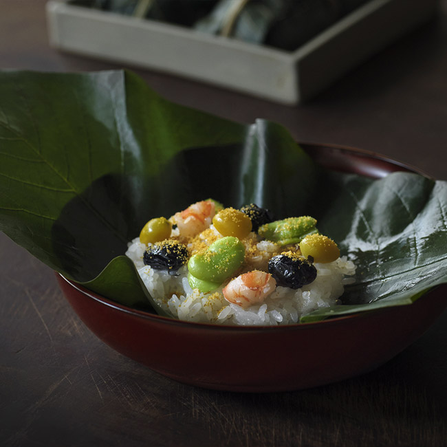 新春の飯蒸し三種